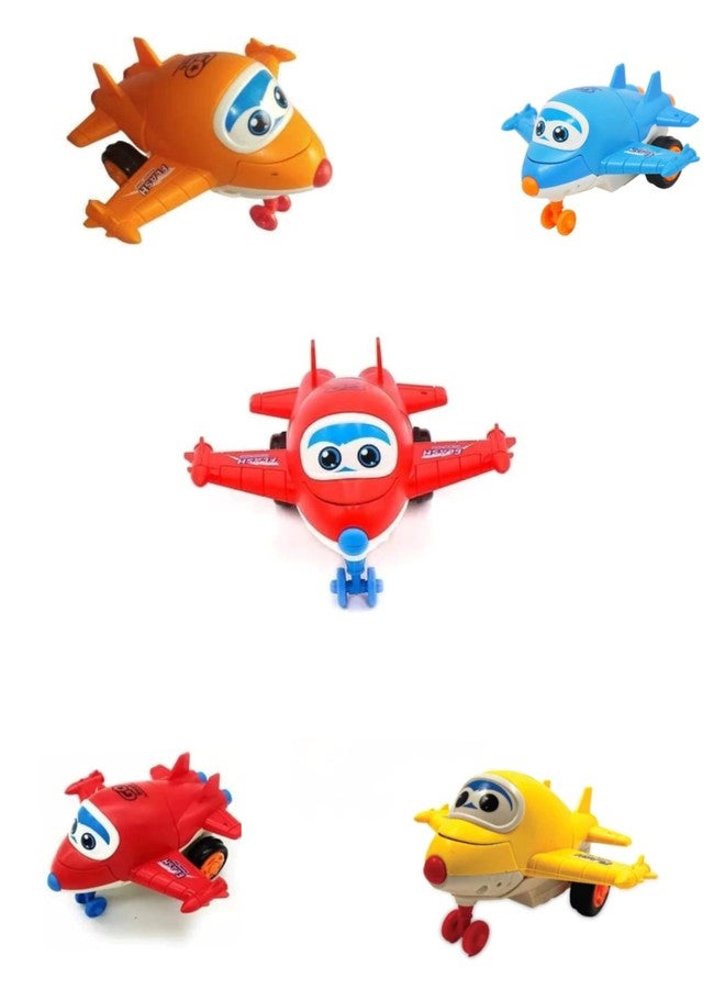 Manos 8 in 1 Robot Plane Power Friction Pull Along Toy for Kids Pack of 2 - Image 2